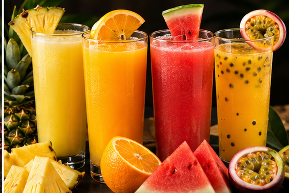 Fresh squeezed fruit juices