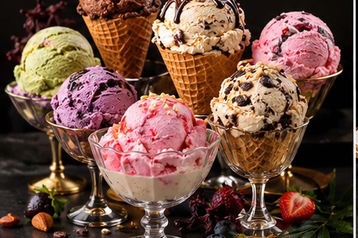 Assorted ice cream